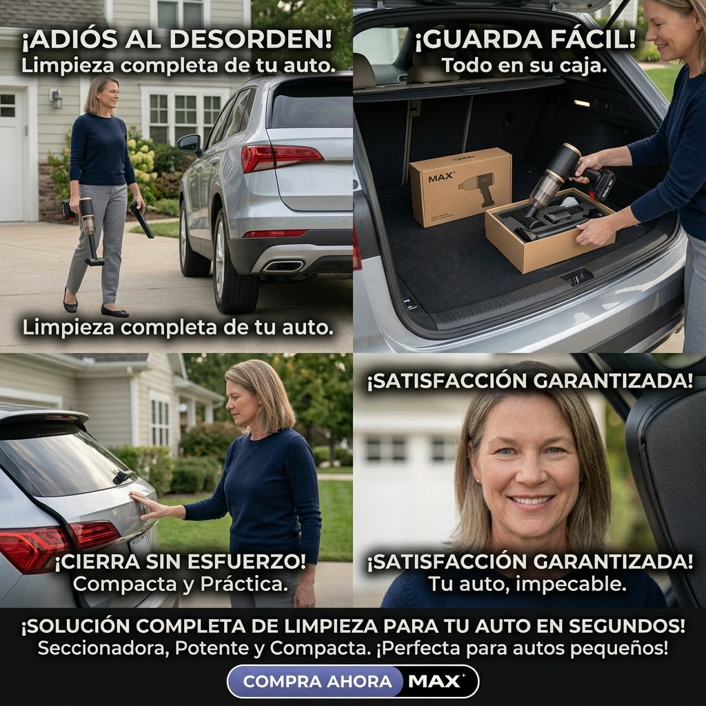 Combo Aspiradora + Hidrolavadora Inalámbrica para Carro