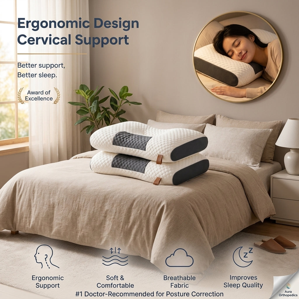 Almohada Cervical Ortopedica Ergonomica