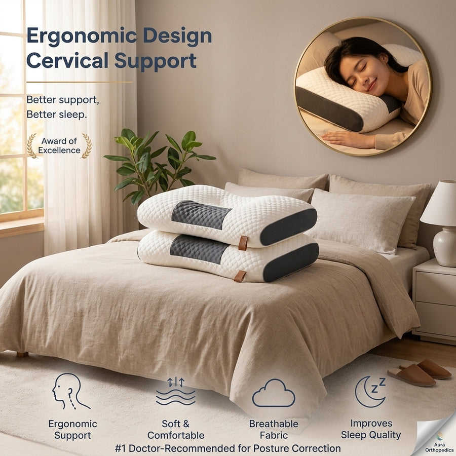 Almohada Cervical Ortopedica Ergonomica