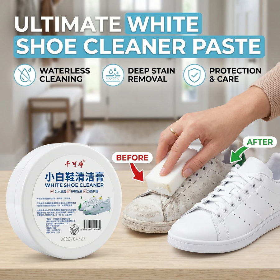 Crema Limpiadora Restauradora Zapatos Blancos x2 Unidades
