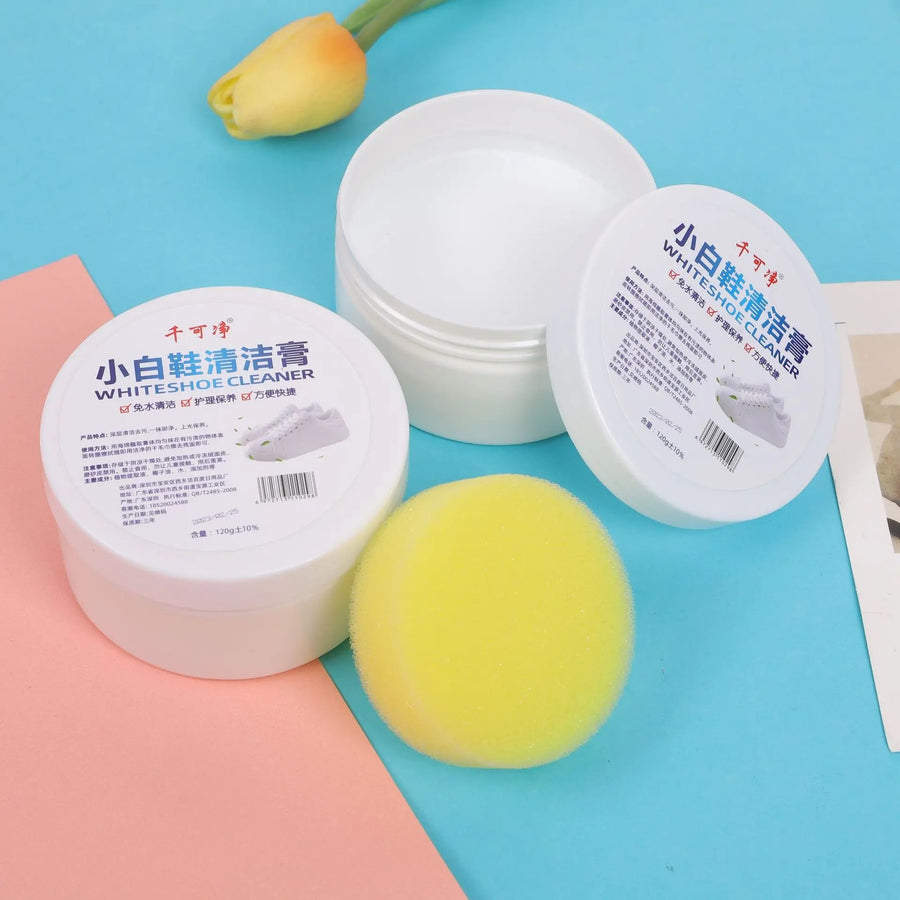 Crema Limpiadora Restauradora Zapatos Blancos x2 Unidades