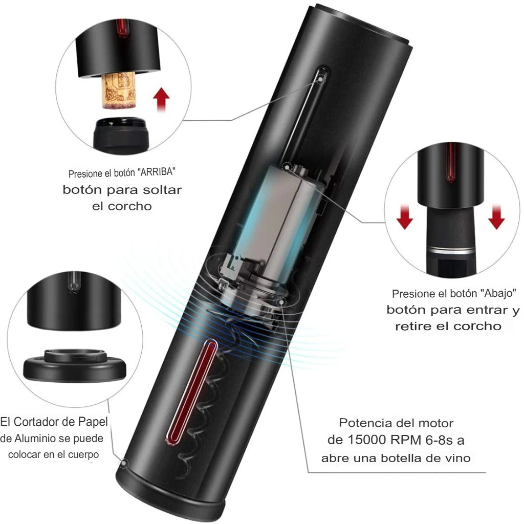 DESCORCHADOR DE VINOS ELECTRICO| HERITASH.