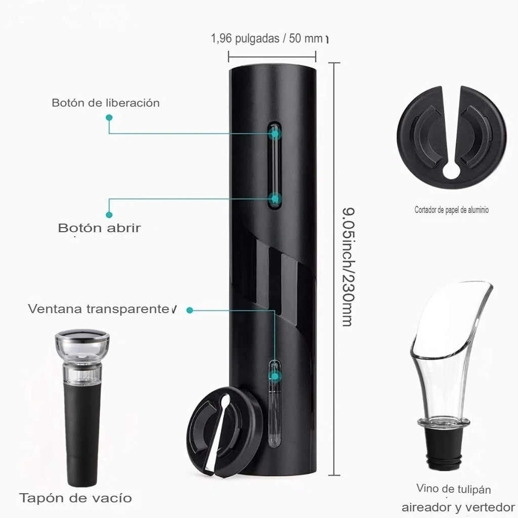 DESCORCHADOR DE VINOS ELECTRICO| HERITASH.